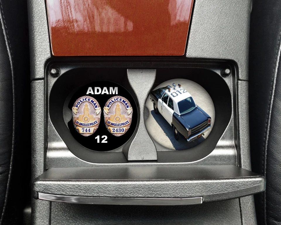 Adam 12 police   Car Coaster Set - Image 1 of 1