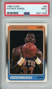 1988 Fleer #80 Patrick Ewing PSA 9 - Picture 1 of 2