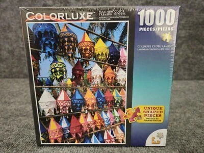 Colorluxe 1000 Piece Puzzle COLORFUL CLOTH LAMPS - Image 1 of 4