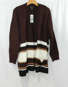 NWT Style & Co Womens Multicolored Open Front Cardigan Sweater XL - Picture 1 of 6