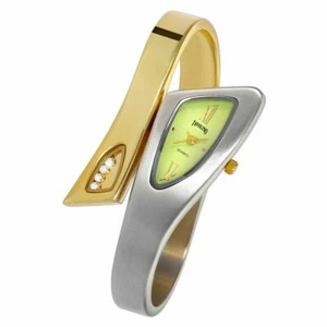 Top Edle Tavolino Designer Damenuhr Spangenuhr Gold Silber Grün Armbanduhr Uhr - Bild 1 von 2