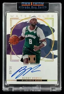 2022-23 Panini Impeccable Bobby Portis Gold #/10 Watercolor Signatures WVS-BBP - Picture 1 of 2
