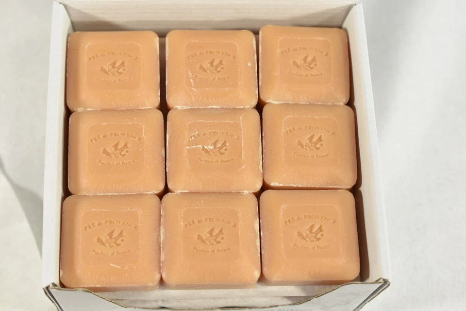 Box of 36 Pre De Provence Persimmon Quad Milled Shea Butter 25g Guest Soaps - Image 1 of 4