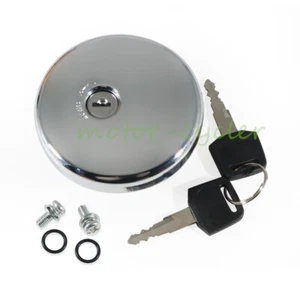 Fuel Gas Tank Cap Cover Keys for Kawasaki VN1600 Vulcan 1600 Nomad 2005 06-2008 - Picture 1 of 9