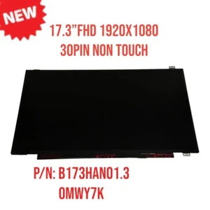 New LCD Screen for B173HAN01.3 FHD 1920x1080 Matte Display 17.3" - Picture 1 of 6