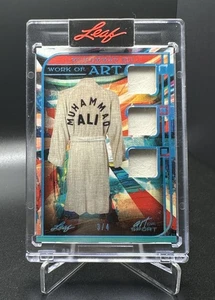 2023 LEAF WORK OF ART MUHAMMAD ALI FIGHT WORN PATCH /4 #WA-27 - Picture 1 of 2