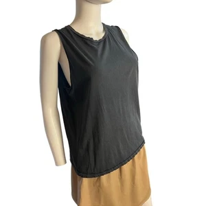 Camiseta sin mangas Ragdoll Distressed vintage negra lavada pequeña - Imagen 1 de 8