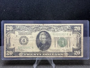 1928 Series Twenty Dollar Note $20 FR Bank of Cleveland Gold on Demand Z114 - Picture 1 of 2