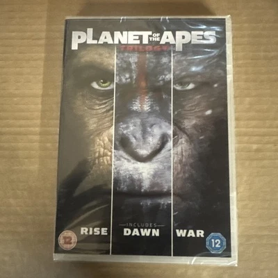 Planet Of The Apes Trilogy Rise/Dawn/War NEW SEALED DVD SLIM BOX SET - Image 1 of 3