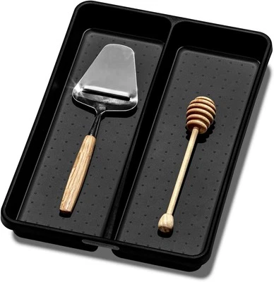 Bandeja Utensilios Madesmart-COLECCIÓN CARBONO 2 2 Compartimentos, Carbono  Foto 1 de 4