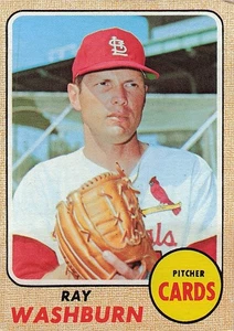 1968 Topps #388 Ray Washburn, EX - Foto 1 di 2