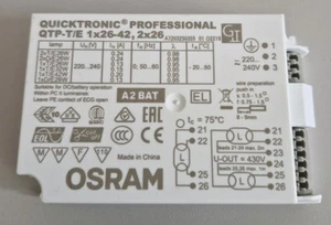 Osram EVG Vorschaltgerät  Quicktronic Professional QTP-T/E  1X26-42,  2X26 - Bild 1 von 1