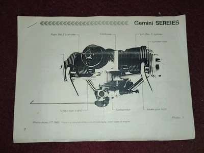 Original User Manual For OS GEMINI TWIN SERIES 2STROKE GLO RC Aero - Image 1 of 4