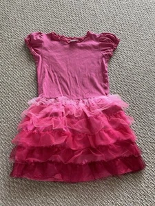 Hanna Andersson Pink Tulle Dress 140cm 10 Large - Picture 1 of 7