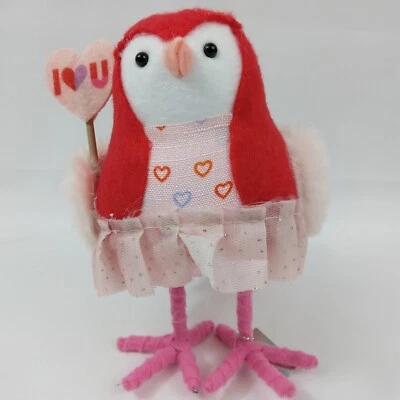 Target Día de San Valentín 2022 Carmín Pájaro Rosa Tutú Te Quiero Signo Foto 1 de 4