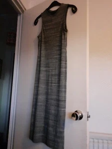 Ladies Lovely Grey Marl Long Tunic dress Top With Side Splits Size 8 - New Look - Picture 1 of 10