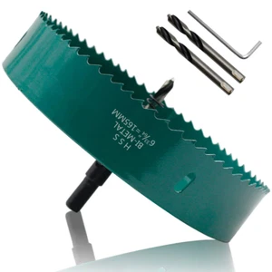 165 mm/6,5 Zoll Lochsäge Bi-Metall Schwerlast Lochschneider für Holz Cornhole Bretter Pla - Bild 1 von 12