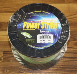 WoodStock Power Strike Green 80LB Test 16 Dia 500 Yards Braided Line USA - Picture 1 of 3
