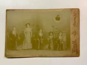 Antique Wendt Cabinet Card- Horvath Midgets from Hungary- Boonton New Jersey - Picture 1 of 6