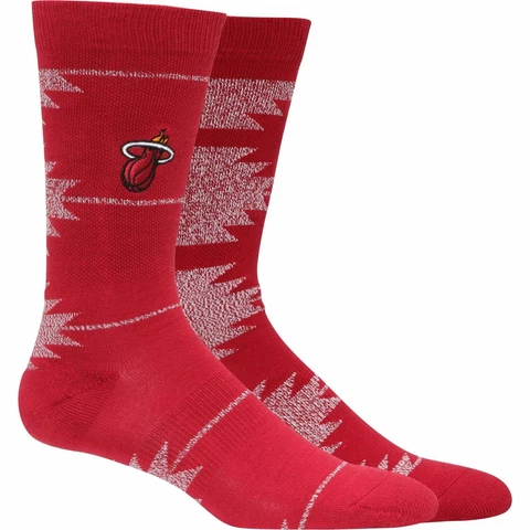 Miami Heat Geo Crew Socks Medium Cover