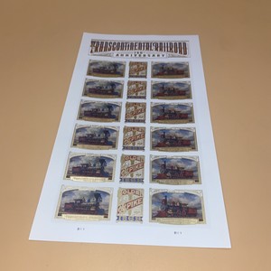 Transcontinental Railroad Stamps 150th Anniversary Sheet of 18 2019 Forever Rare