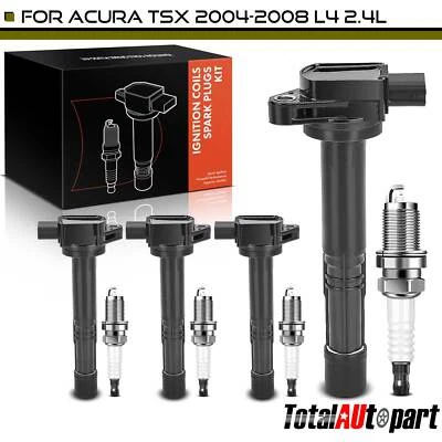 Nuevos kits de bujías de encendido e IRIDIO 4 piezas para Acura TSX 2004-2008 L4 2,4 L Foto 1 de 4