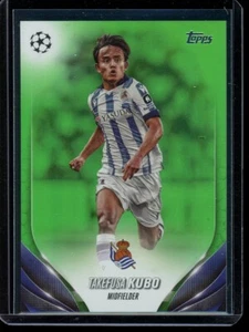 2023-24 Topps UEFA Club Competitions Neon Green #45 Takefusa Kubo 137/199 - Picture 1 of 2