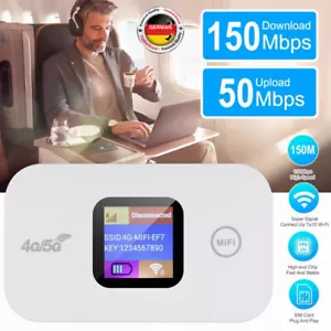 4G/5G LTE Tragbare Mobiler Wireless WLAN Router Hotspot WiFi Modem SIM Karte DE - Bild 1 von 15