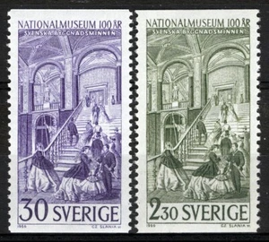 Sweden 1966, Centenary National Museum: Historical Buildings IV MNH, Mi 549-50 - Picture 1 of 1