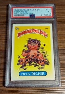 GLOSSY 11a * Itchy Richie 1985 OS1 Garbage Pail Kids Series 1 PSA 5 Topps USA
