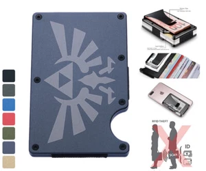 Legend of Zelda RFID Blocking Metal Wallet Money Clip Metal Credit Card Holder - Picture 1 of 19