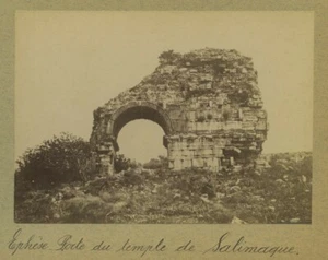 Turquie. Ephèse. Porte du Temple de Salimaque. Efes. Albumine circa 1880. - Foto 1 di 1