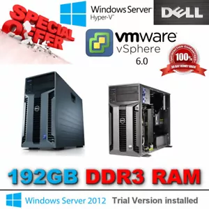 Dell PowerEdge T610 2x 6-Core XEON X5675 3.06Ghz 192GB DDR3 Perc H700/512mb RAID - Picture 1 of 5