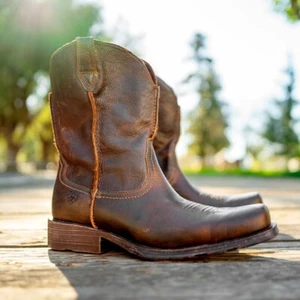Ariat Men's Rambler Leather Western Boot Wicker - Picture 1 of 6