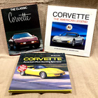 Lot de 3 livres Corvette - Classique - Légende américaine - Voiture de sport la plus excitante
