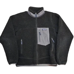 PATAGONIA Retro-X Fleece Jacket Men's M black classic pile Full Zip - Picture 1 of 8