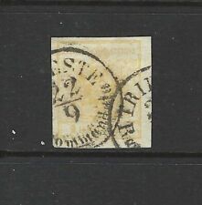AUSTRIA 1854 1K YELLOW ARMS STAMP - SG6 - GOOD USED - CAT £110