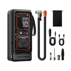 WOLFBOX 12000mAh & 150PSI Tire Inflator Portable Air Compressor BRAND NEW - Picture 1 of 9
