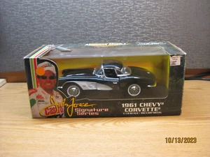 1/18 1961 CHEVROLET CORVETTE ,BLACK, "JOHN FORCE SIGNATURE" BY ERTL #32892 - Picture 1 of 22