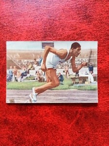 Arthur Wint 1954 Blue Band Sportboek card unused #88 Olympic Champion 400 meter