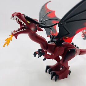 Lego Dragon Black Red 7093 Castle Fantasy Red Fire Breathing Minifigure Minifig