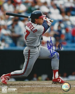Signed 8x10 DICK SCHOFIELD JR California Angels Autographed photo - COA - Picture 1 of 1