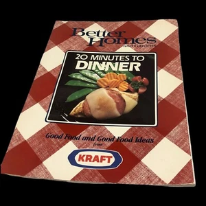 Better Homes and Gardens 20 Minutes to Dinner 1990 Recipes Vintage Cookbook - Picture 1 of 11