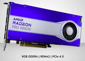 AMD Radeon Pro W6600 8GB GDDR6 Professional Graphics Graphic Video Card GPU - Picture 1 of 4