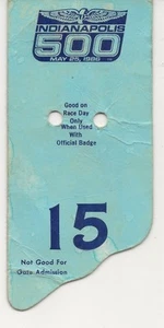 Grounds Pass to the 1986 Indy 500 - Picture 1 of 2