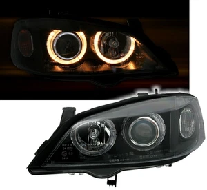 Elevador delantero para Opel ASTRA G 1997-2004 Angel Eyes negro frakt gratis LPOP32WN XI - Imagen 1 de 14