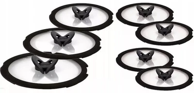 TEFAL INGENIO JUEGO TAPAS CRISTAL 7 PIEZAS 16, 18, 20, 22, 24, 26, 28 CM TAPAS NUEVAS - Imagen 1 de 4