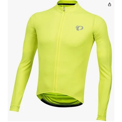 Pearl Izumi Select Persuit Yellow Cycling Jacket Mock Pocket Full Zip Medium M - Image 1 of 4