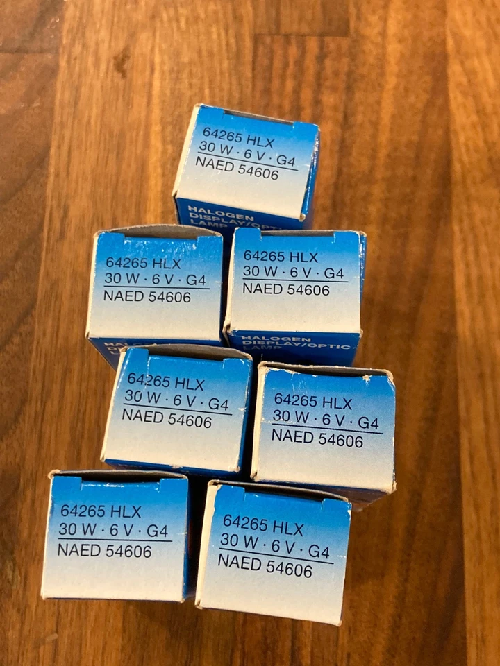 For OSRAM HLX 64265 HLX64265 6V 30W G4 Halogen Bulb Microscope Lamp