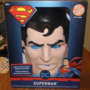 NUEVO 2022 REPRO SUPERMAN MEDIA MÁSCARA DE PLÁSTICO ESTILO CLÁSICO ADULTO BEN COOPER DISFRAZ - Imagen 1 de 2
